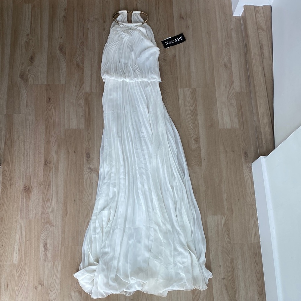 Xscape White Maxi Dress